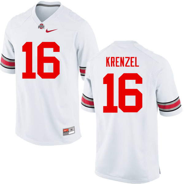 Ohio State Buckeyes #16 Craig Krenzel College Football Jerseys Game-White